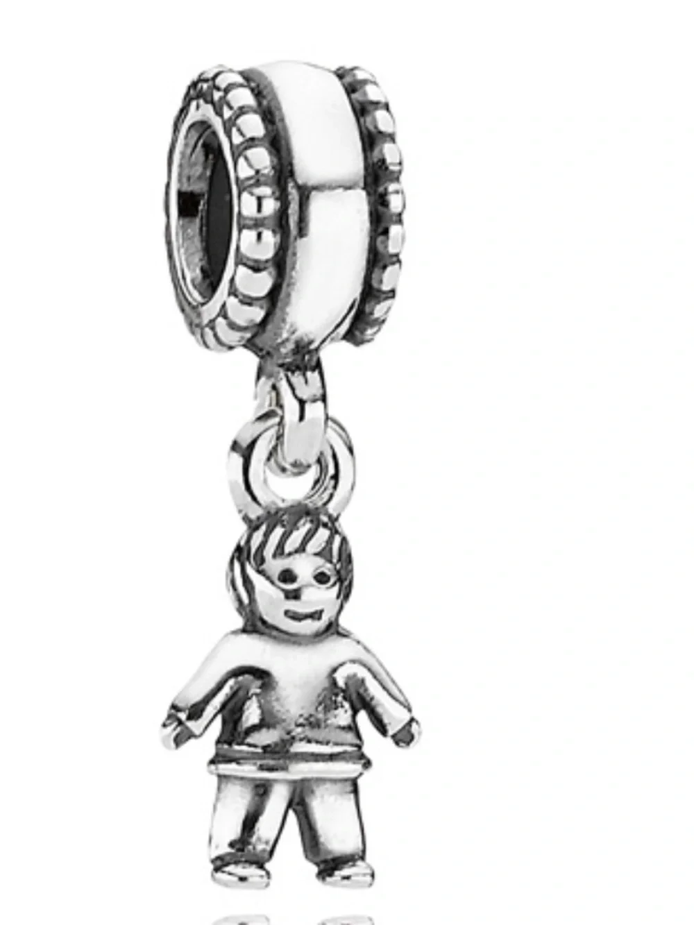 Pandora Silver Dangle Boy Charm